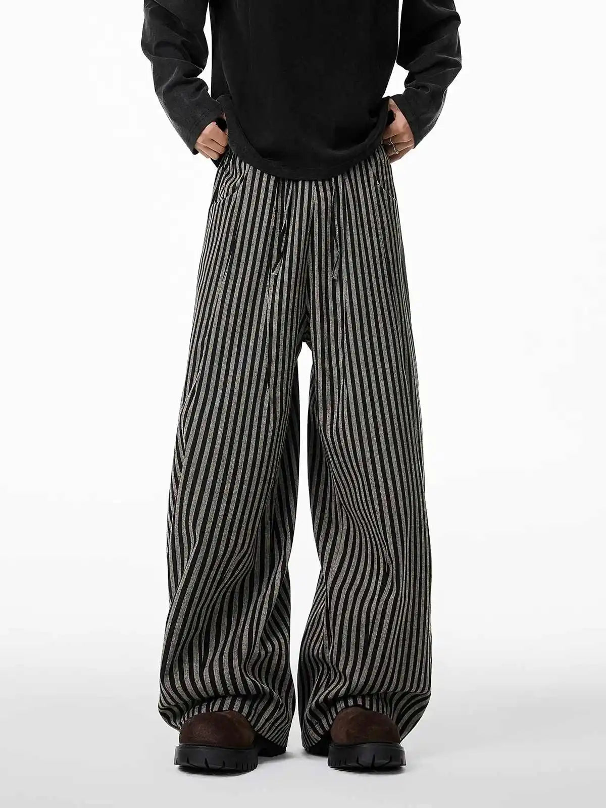 Kuro - Ριγέ Φαρδύ Παντελόνι (Striped Baggy Pants)
