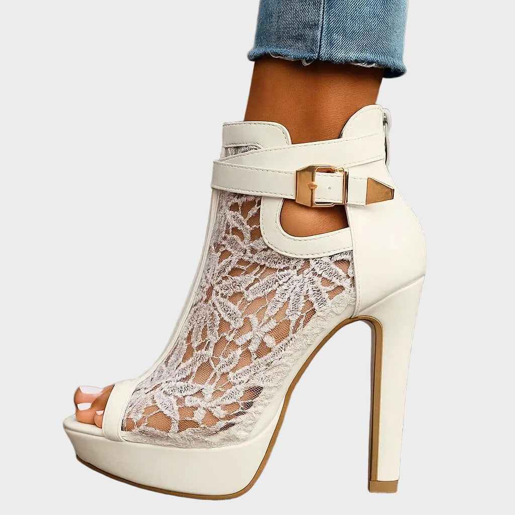 LILIANA Ψηλοτάκουνα με Δαντέλα (Lace Heels)