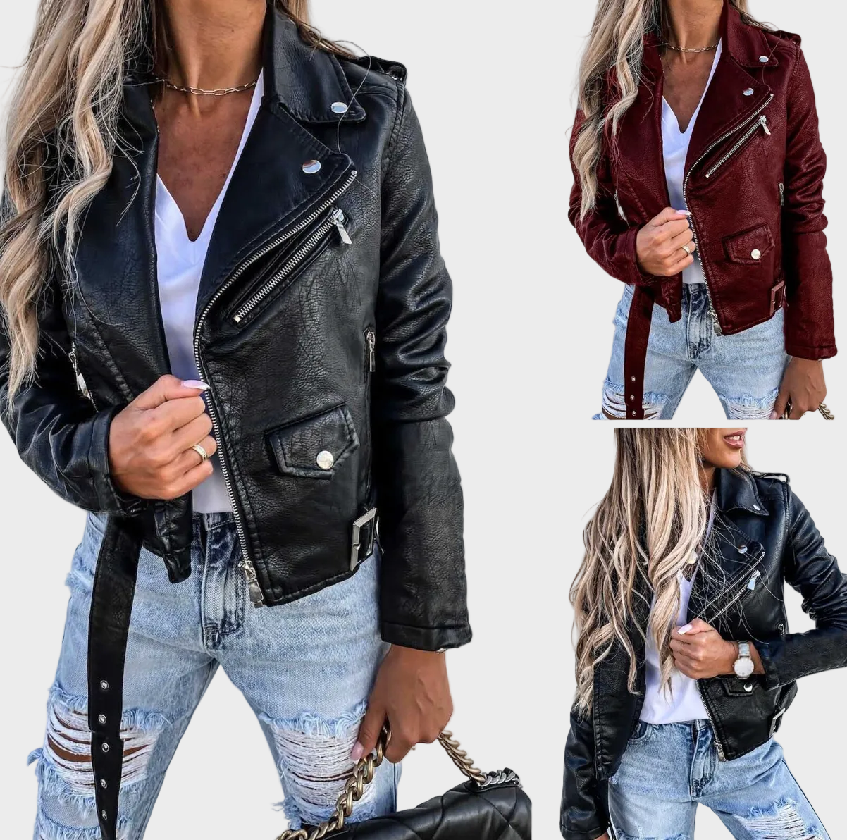 Adira Δερματίνη Moto Jacket (Faux-Leather Moto Jacket)
