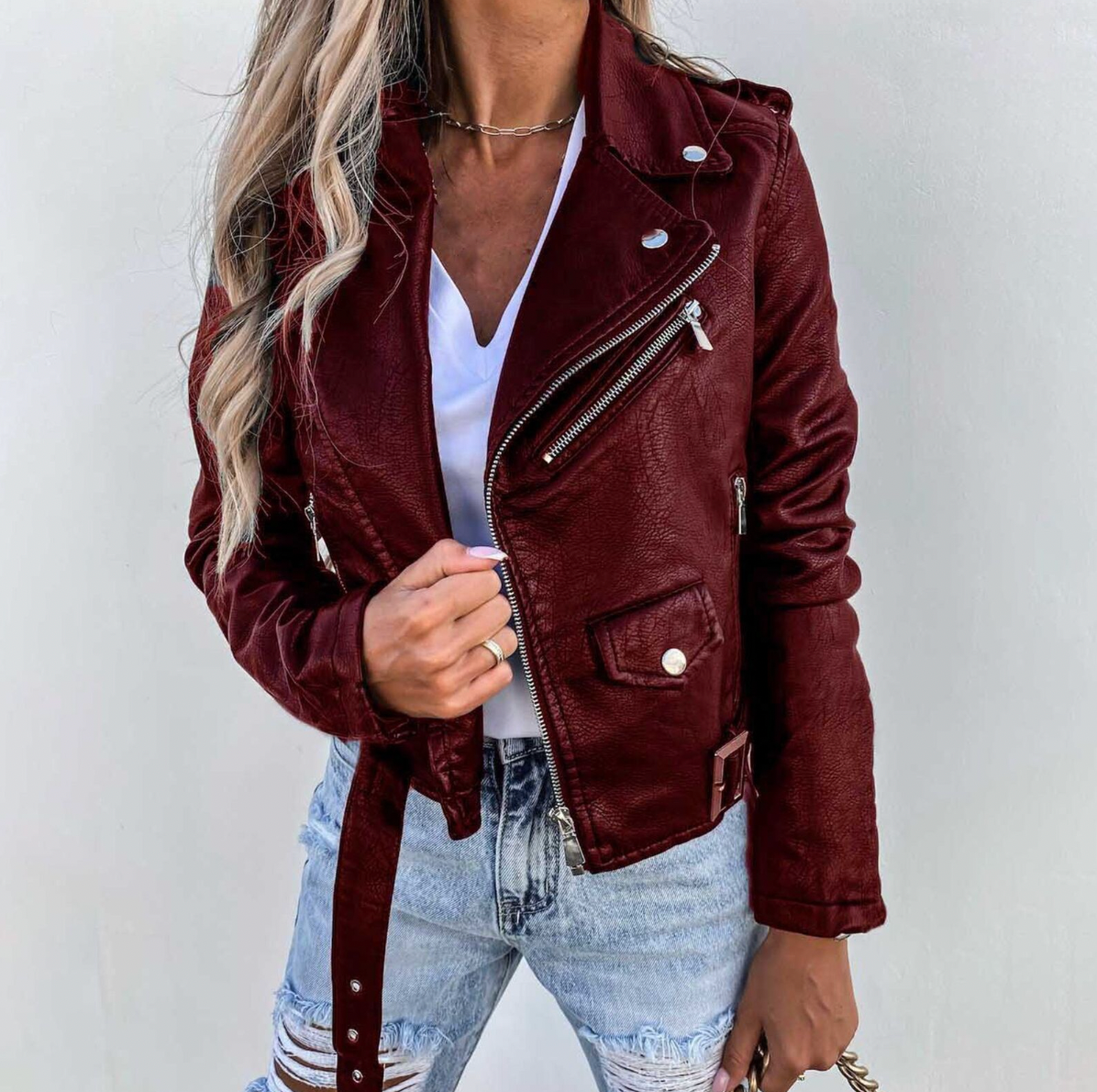 Adira Δερματίνη Moto Jacket (Faux-Leather Moto Jacket)