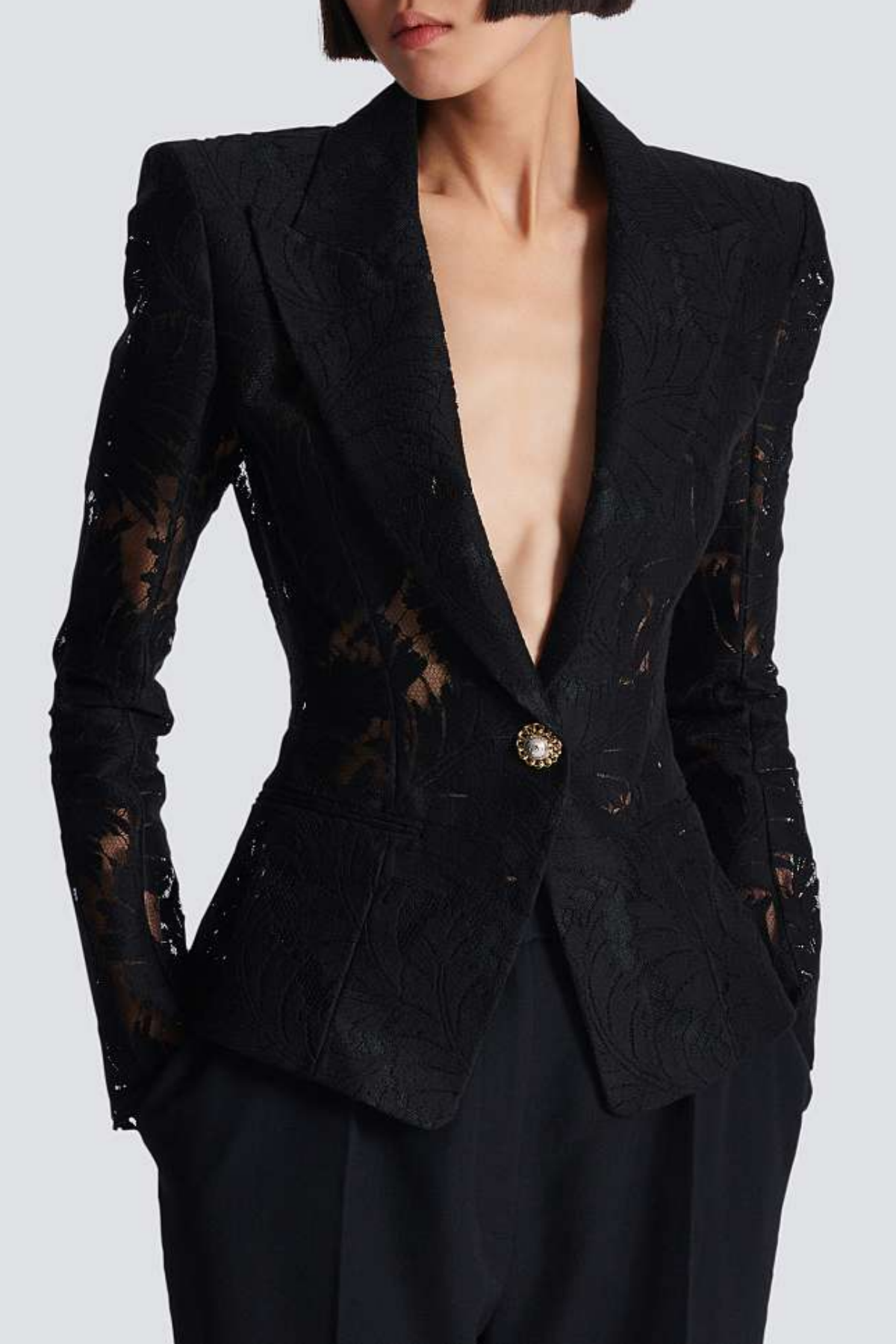 Kinan - Μονόπετο Σακάκι Blazer από Δαντέλα (Single Breasted Lace Blazer)