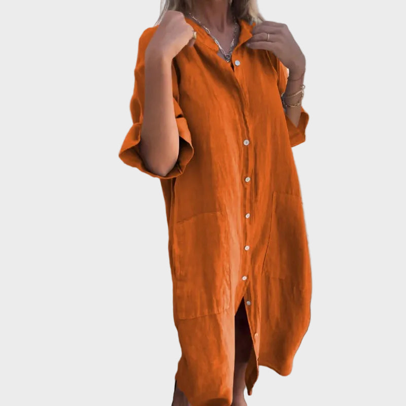 Valerie™ | Boho Φόρεμα-Πουκάμισο