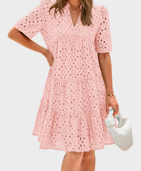 RICA™ - Chic Lace Ruffle Summer Dress