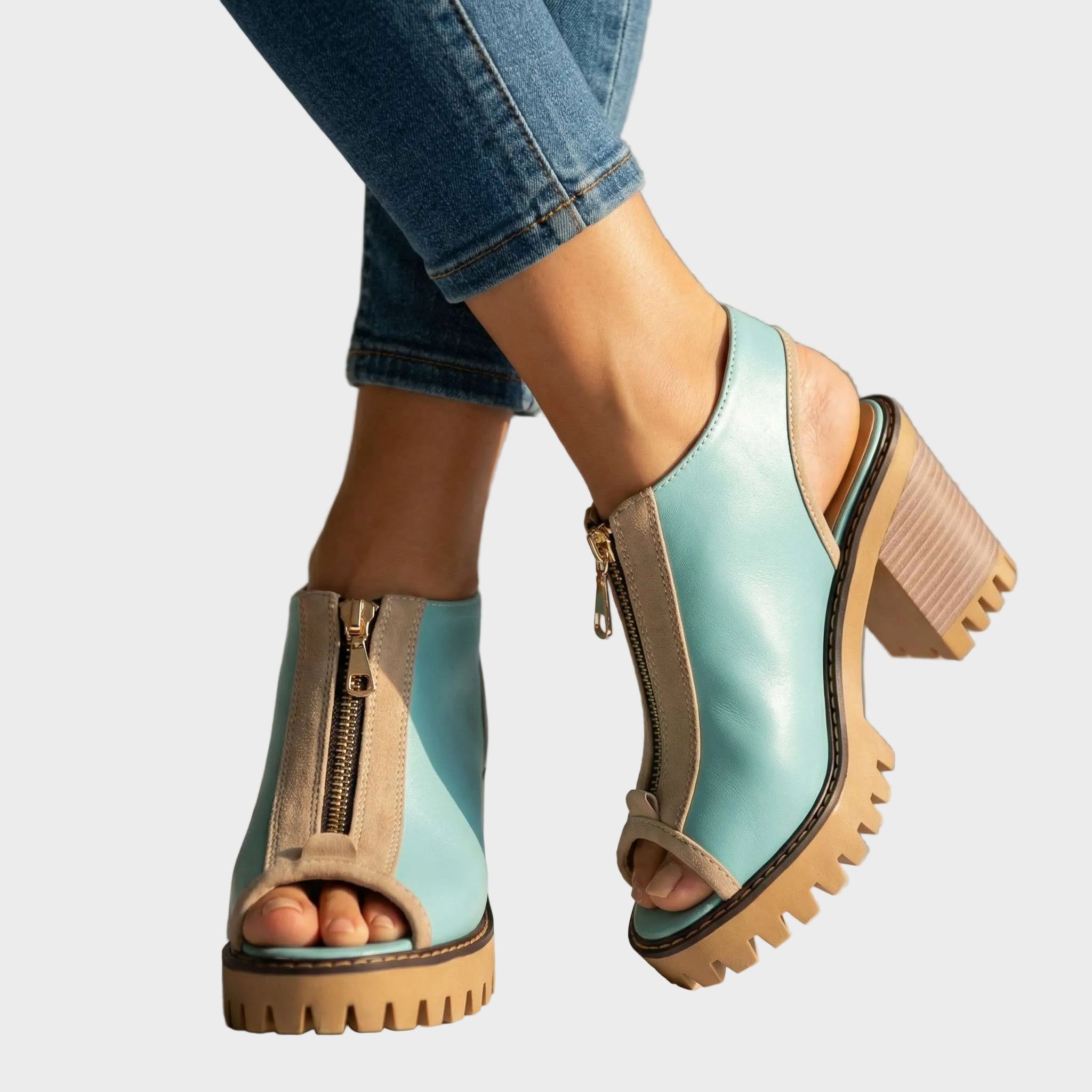 Larissa Ψηλοτάκουνα με Φερμουάρ (Zipper Heels)
