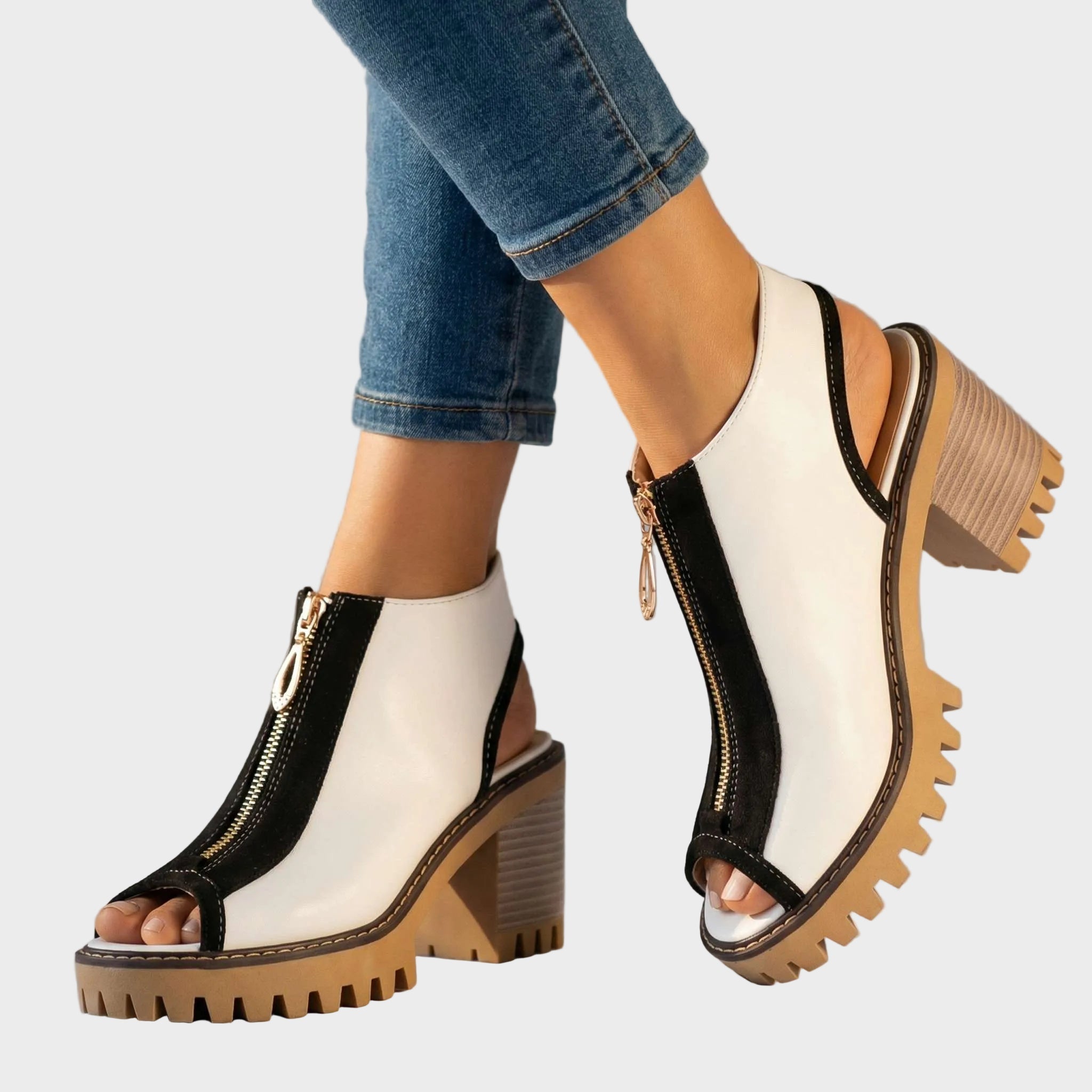 Larissa Ψηλοτάκουνα με Φερμουάρ (Zipper Heels)