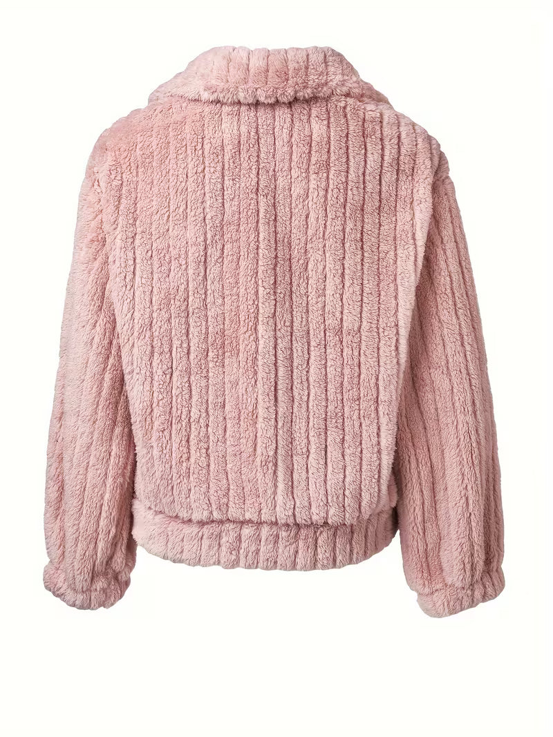 Amira -  Πλεκτό Fleece Sherpa (Ribbed Fleece Sherpa)
