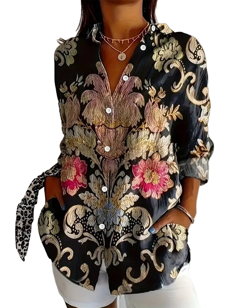 Zennie | Εμπριμέ Πουκάμισο με Γιακά και Κουμπιά (Printed Collar Shirt Button-Up)