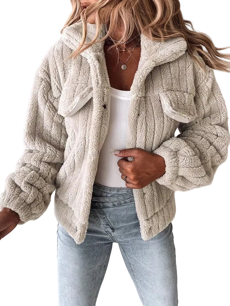 Amira -  Πλεκτό Fleece Sherpa (Ribbed Fleece Sherpa)