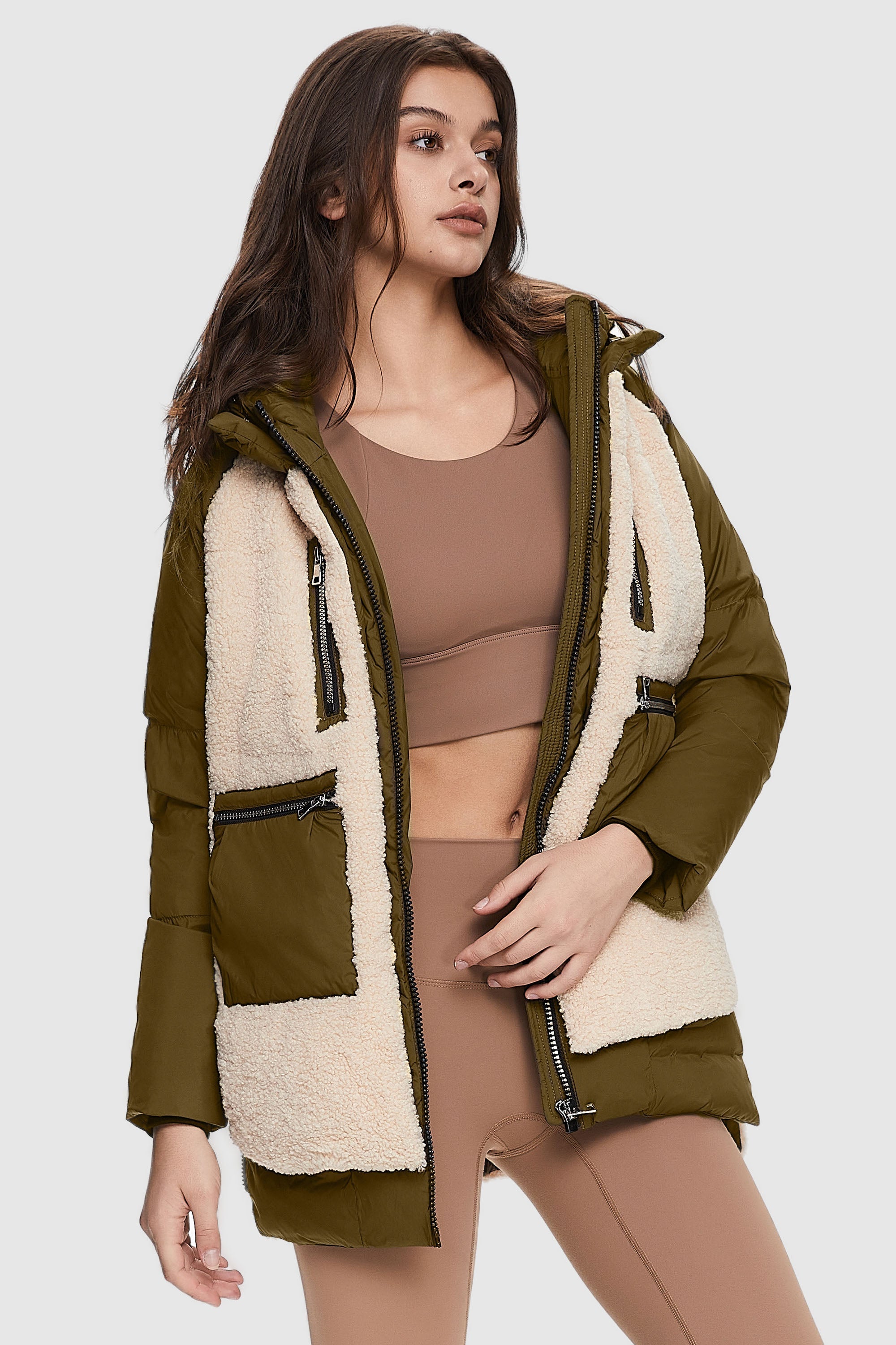 Irene - Φλις πουπουλένιο μπουφάν (Fleece Down Puffer)