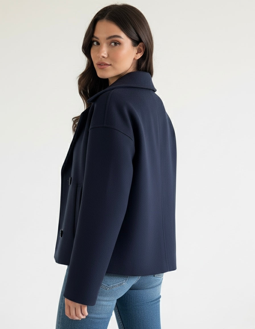 Maya | Σύμμεικτη Σταυρωτή Καμπαρντίνα (Blend Double-Breasted Trench Coat)