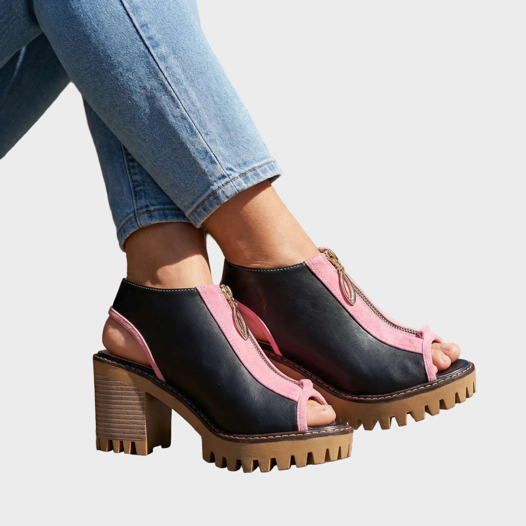 Larissa Ψηλοτάκουνα με Φερμουάρ (Zipper Heels)