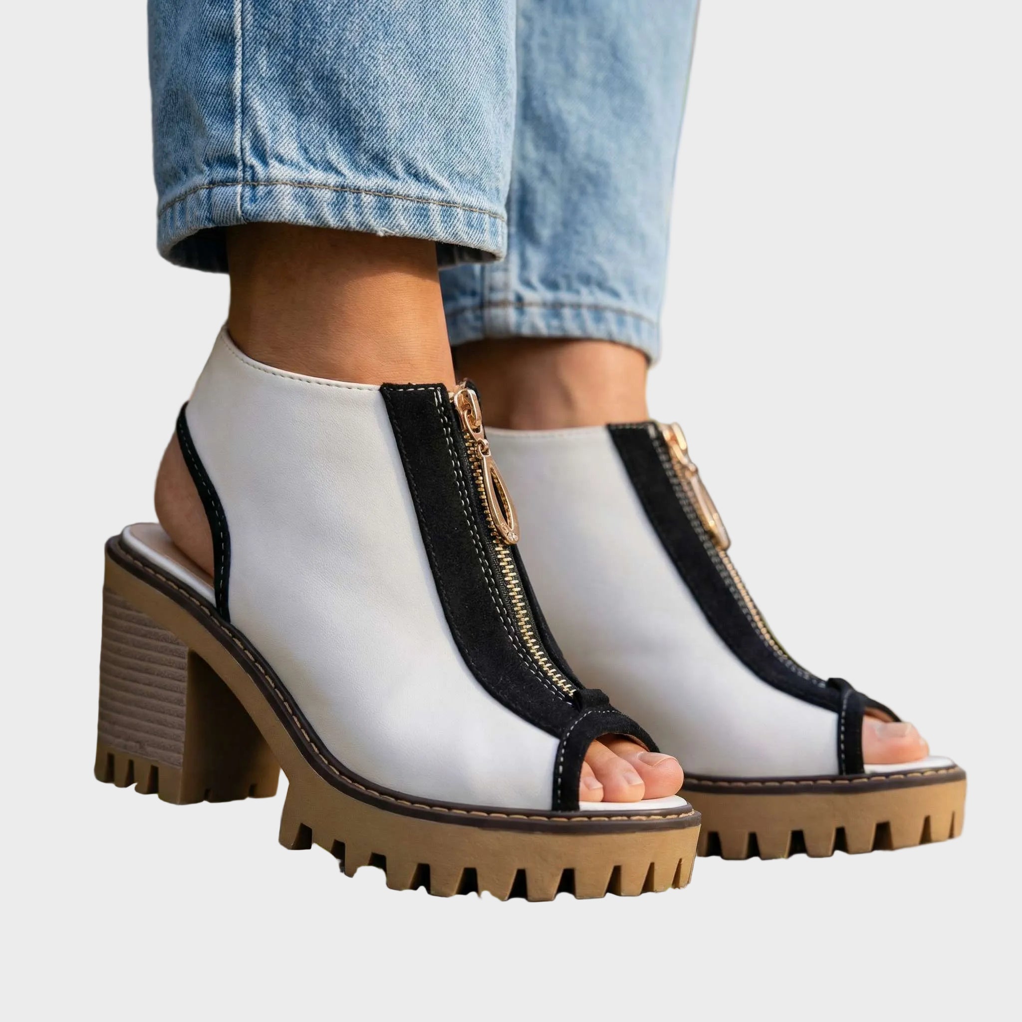 Larissa Ψηλοτάκουνα με Φερμουάρ (Zipper Heels)
