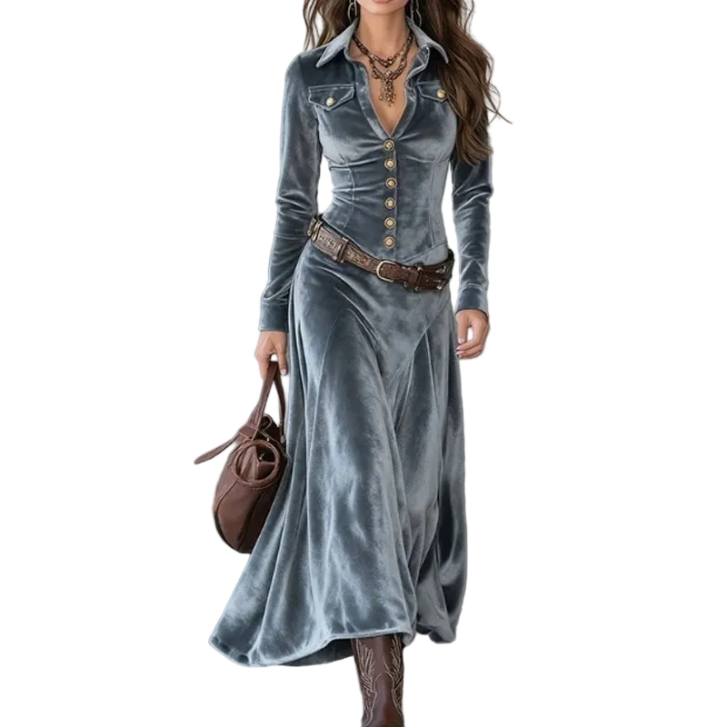 Vena | Μοντέρνο Αέρινο Μάξι Φόρεμα (Modern Flowing Maxi Dress)